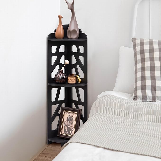 J JINXIAMU Corner Shelves, Corner Shelf Stand Waterproof Great