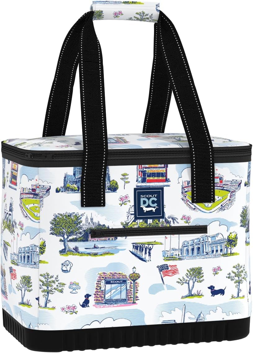 SCOUT The Stiff One - Large, Soft, Lightweight, Insulated Cooler with Hard Bottom, Beach, Family, Travel, Picnic Cooler