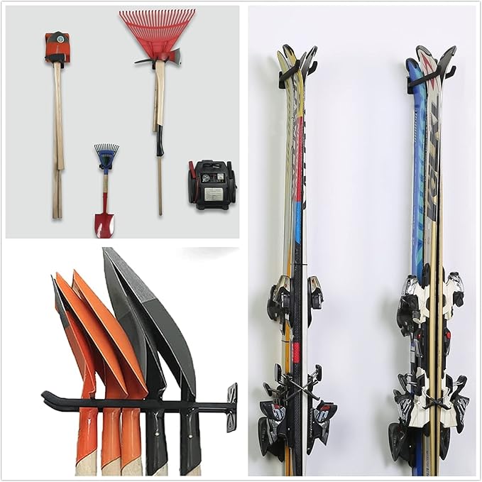 TORACK Garage Hooks Heavy Duty Tool Organizer, Wall Mount Hanger Rack Garage