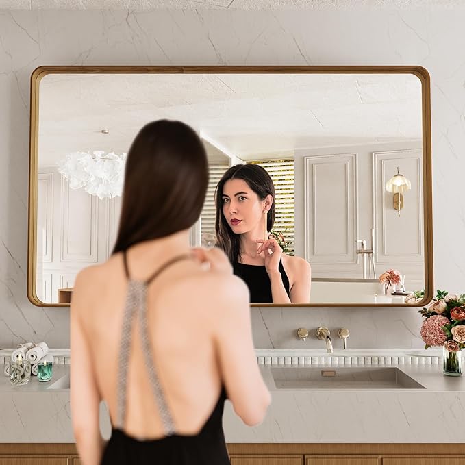 LOAAO 60X40 Inch Bathroom Mirror