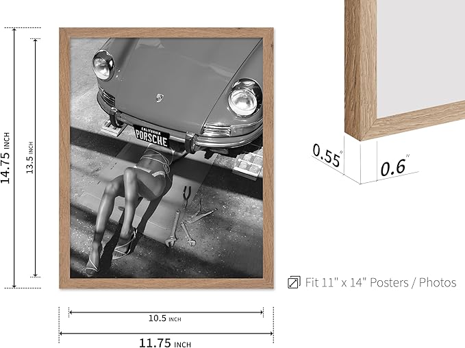 Poster Master Woman Under Classic Car Poster