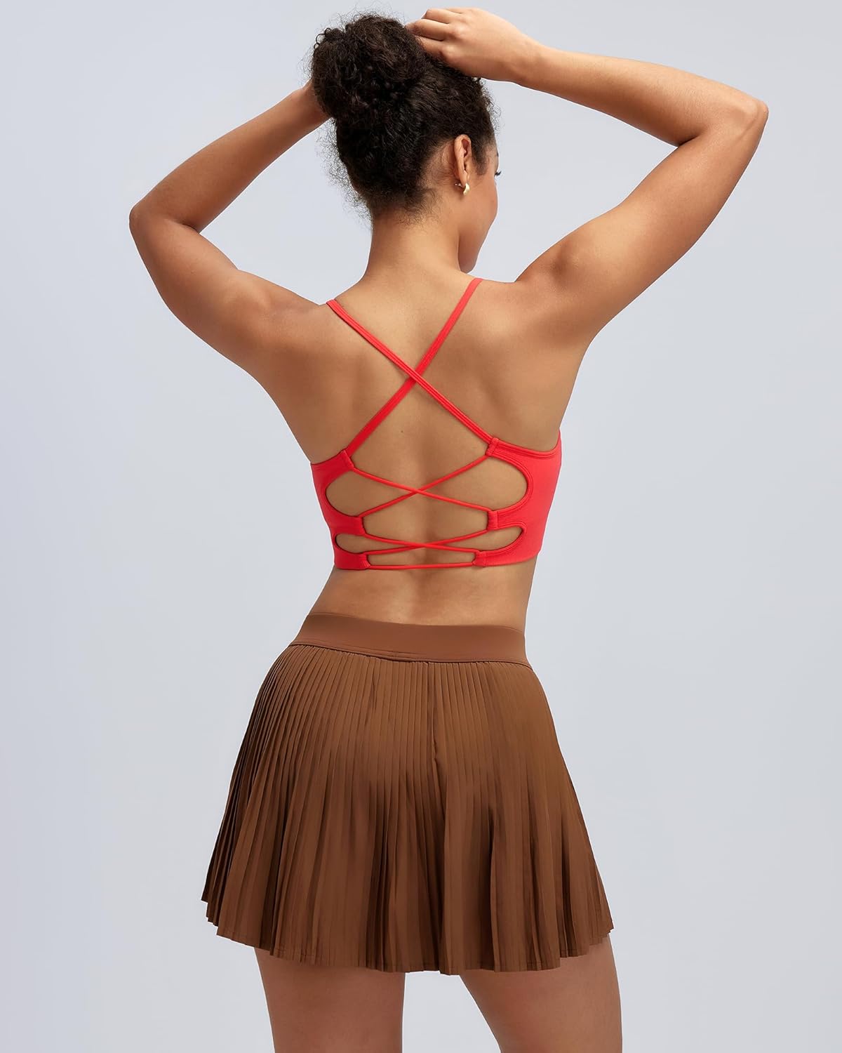 RUNNING GIRL Sports Bra - Supportive Crisscross Back Design with Removable Pads | Medium Support