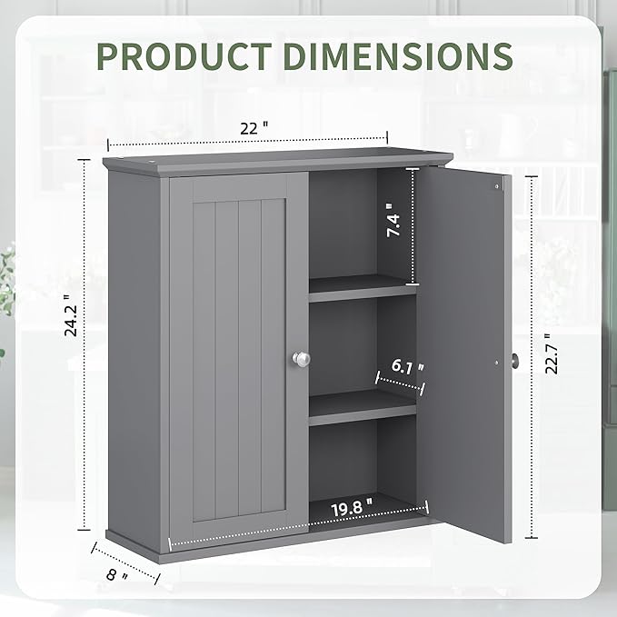 Bathroom Wall Cabinet, Bathroom Cabinet Wall Mount, Over Toilet Space Saver