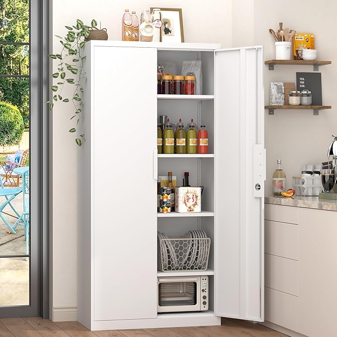 GREATMEET Metal Garage Storage Cabinets, Utility Cabinet