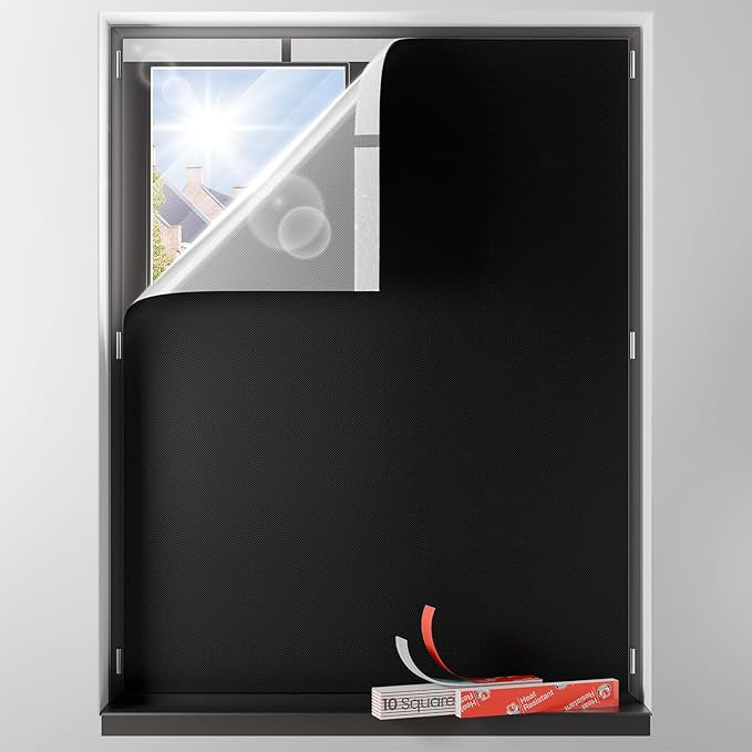 Sumobaby Blackout Curtains Portable 22"x64", No Drill Door Curtains