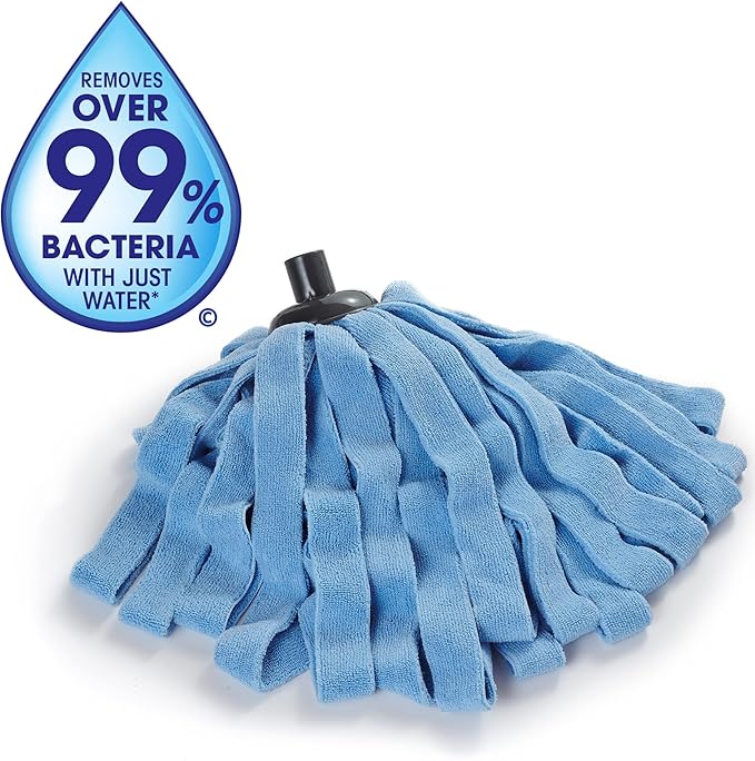 O-Cedar Microfiber Cloth Mop & QuickWring Bucket with Extra Refill, 2 Piece Set