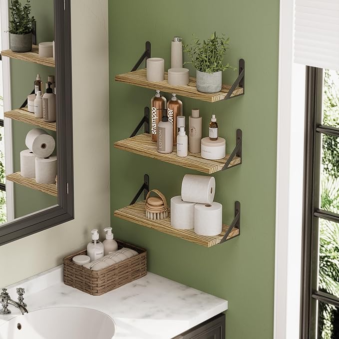 YGEOMER 16.5 Inch Floating Shelves