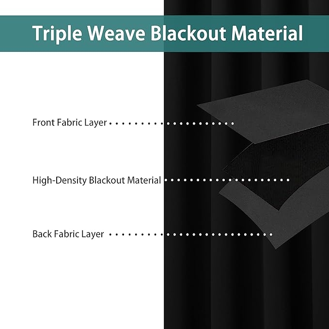 BONZER Extra Wide Room Divider Curtain Total Privacy Wall Noise Reducing