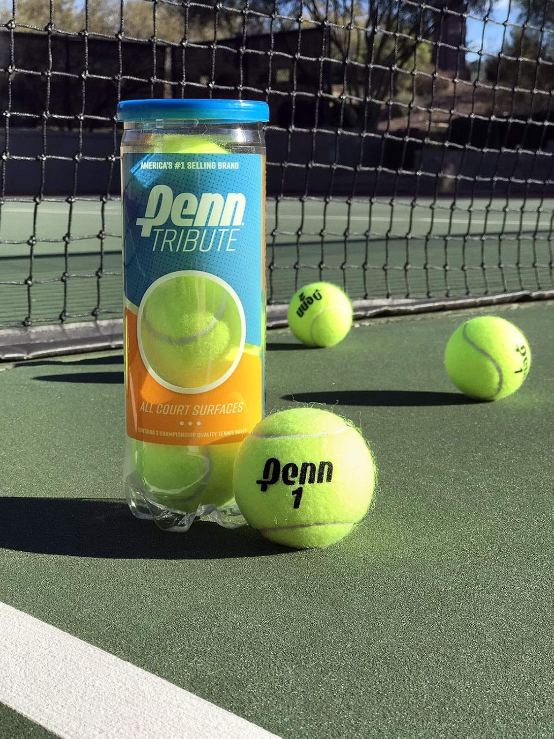 Penn Tribute Tennis Balls - High-Performance Felt for Superior Play | 3-Pack