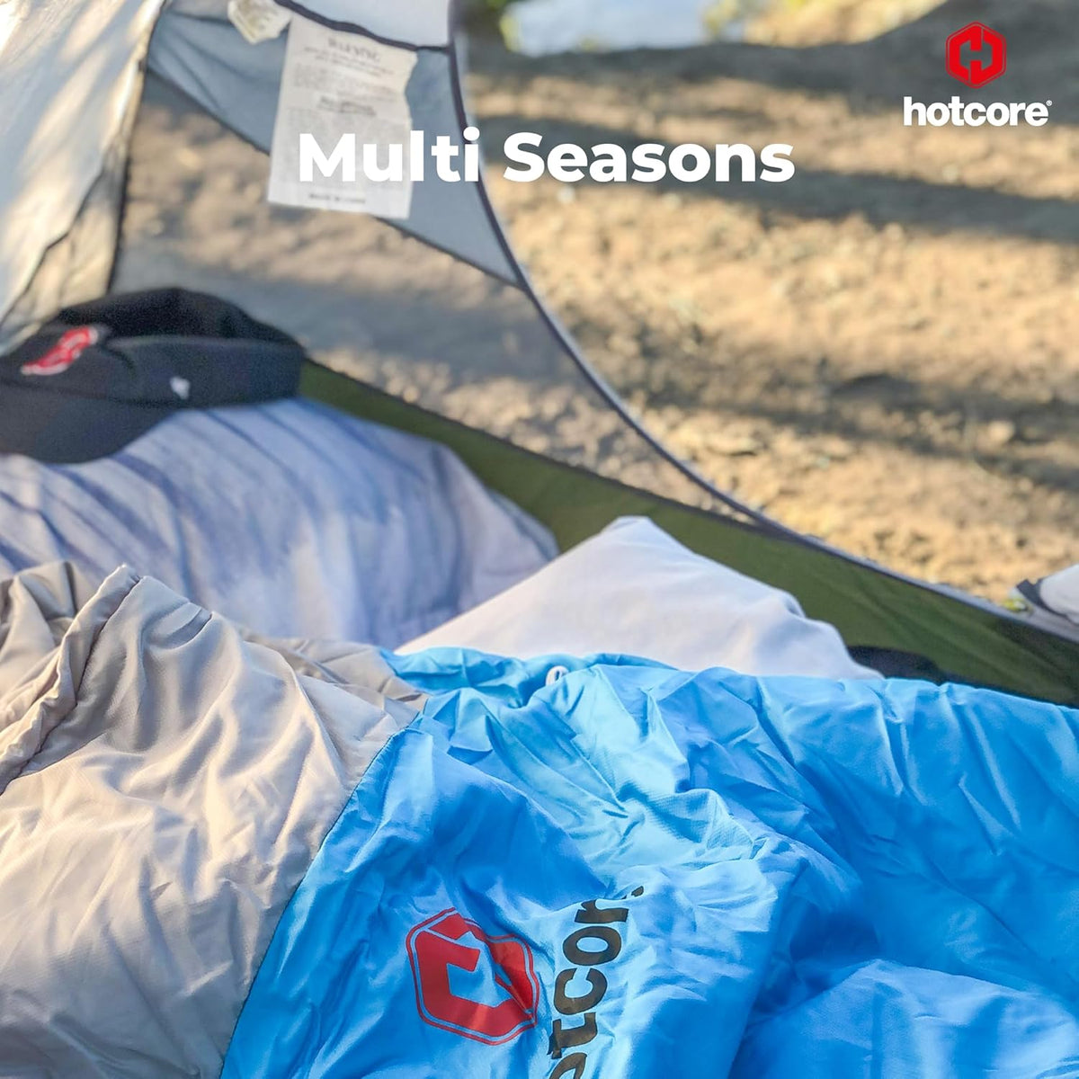 R Series Lightweight Compact Sleeping Bag - Multi-Season, 44°F to -22°F, 90” x 34”
