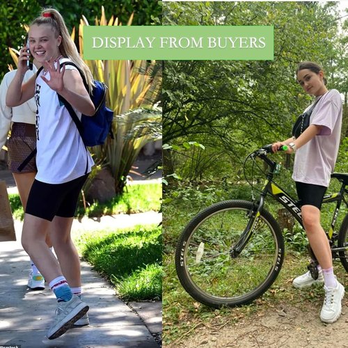 GAYHAY High Waisted Biker Shorts - Soft White Spandex for Women | Perfect for Workout, Yoga & Dance