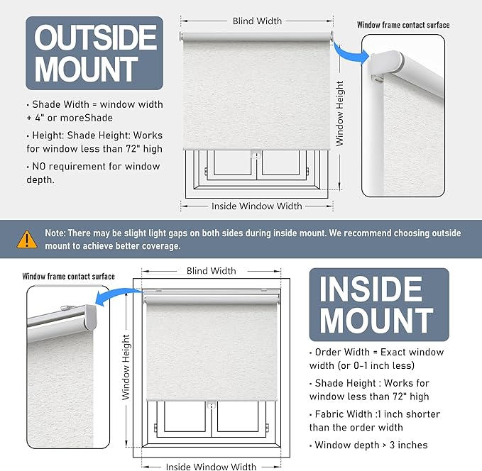 Cordless Roller Shades Blackout Blinds