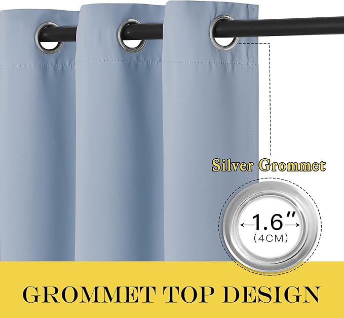 NICETOWN Blackout Curtains 84 Inch Length, Thermal Insulated Curtains