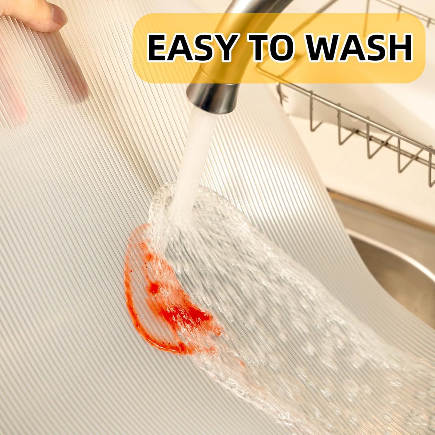 Shelf Liners for Kitchen Cabinets Non-Adhesive & Washable,Non Slip Cabinet Liners for Shelves Waterproof & Oil Proof,Clear Plastic Drawer Liner,Easy to Cut 12 Inches x 20 FT x 4 Rolls CP-12204