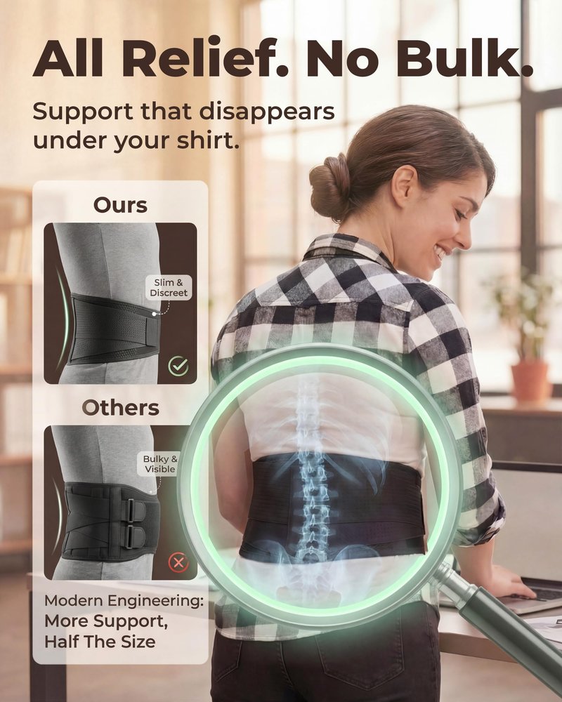 Sparthos Lumbar Support Belt - Immediate Relief from Back Pain, Sciatica, Herniated Disc - Adjustable Lower Back Waist Brace +Lumbar Pad - For Men & Women, Fits 63–73″ Waist (XXX-Large, Check Sizing)