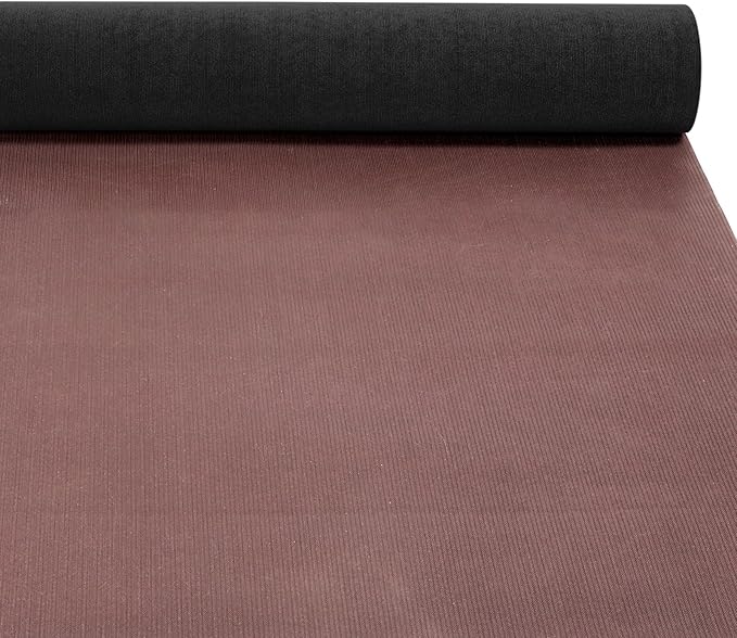 Marine Carpet - 6 FT x 18 FT Black Indoor/Outdoor Carpet, 0.2" Thick, Water-Proof TPE Backing, Non-Slide for Home, Patio, Porch, Deck
