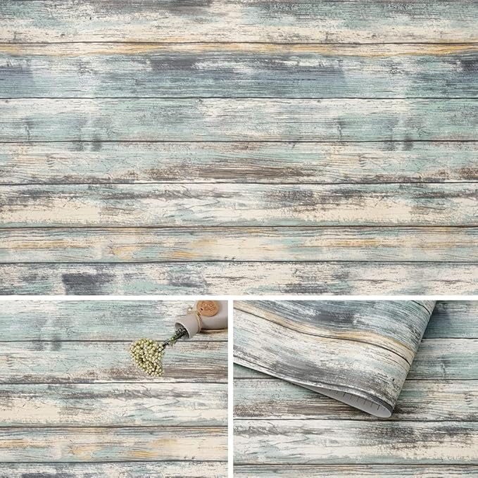 Arthome 17x78.7'' Rustic Wood Contact Paper Peel and Stick Self-Adhesive
