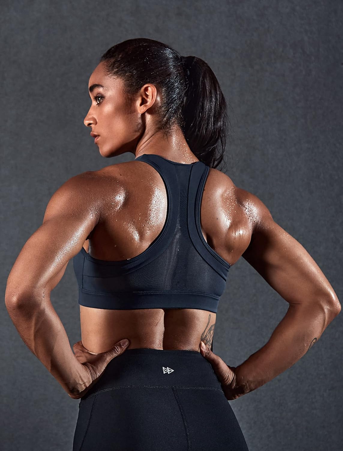 Yvette High Impact Sports Bra - Zip Front Design for Plus Size Women | Ideal for Workout & Running