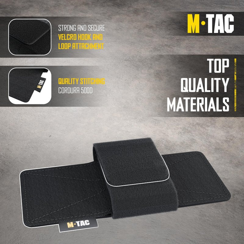 M-Tac Gun Holster for Concealed Carry - CCW Concealed Carry Holster for Men and Women - Cordura Pistol Holster for Fanny, Backpack, Vest (Black)
