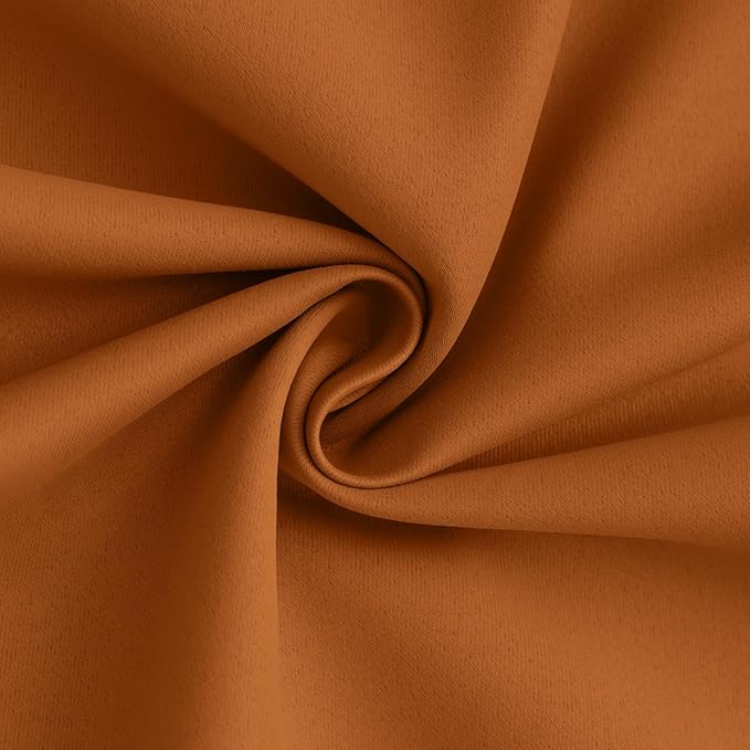 Yakamok 100% Blackout Curtain Panels 63 inches Cold and Light Blocking Drapes