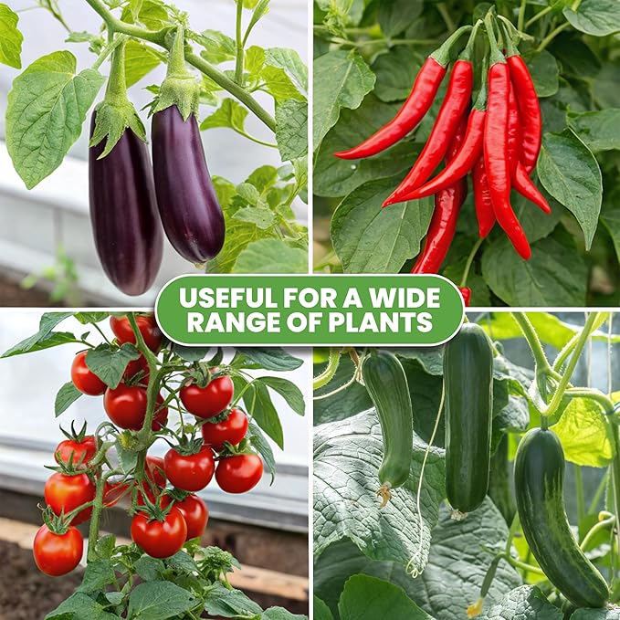 68" Tomato Cage - Trellis Stakes and Plant Support Structures for Vegetables and Climbing Plants - Tall Tomato Cages for Garden, Pots, Raised Garden Bed Outdoor (6 Pack - Extra Tall)