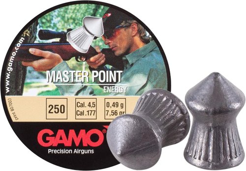 Gamo Master Point .177 Caliber Pellets - 7.87 Grains, Pointed Design, 250 Count