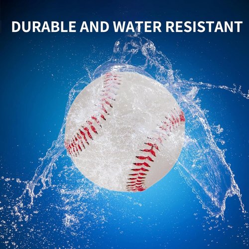 JibInfo Light Up Baseball, Glow in The Dark Baseball Luminous Base Balls for Day & Night Games and Training Gift for Fans Games Official (3 Pack)