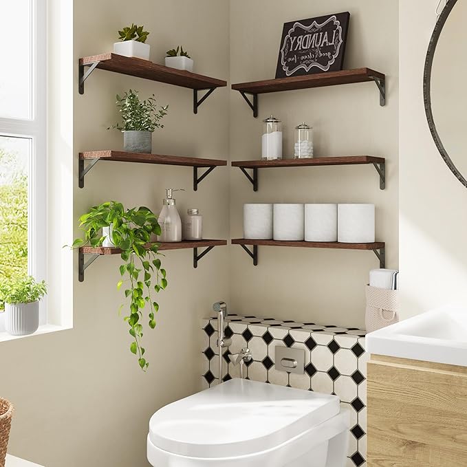 YGEOMER 23.6 Inch Floating Shelves
