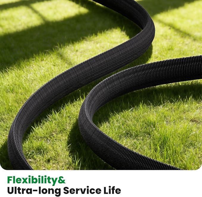 Garden Hose 100FT, Non-Expanding Water Hose Ultra Lightweight, Kink-Free, Burst-Resistant, Lead-Free, Durable & Flexible High-Pressure Hose for Yard, Lawn, Outdoor, Car Washing