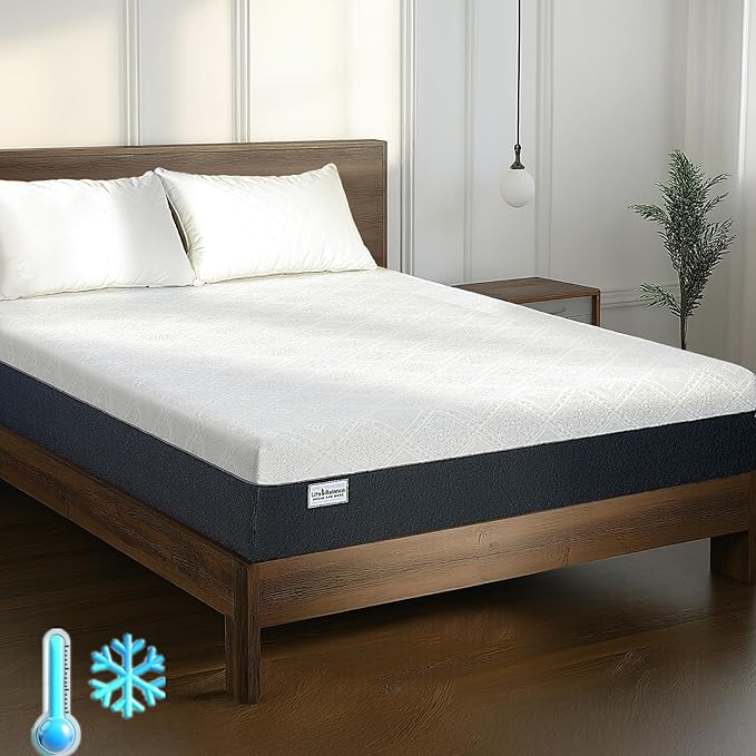 12 Inch Twin Mattress, Gel Memory Foam Twin Size Mattress Made in USA, Pressure Relief, Motion Isolation, CertiPUR-US Certified, Fiberglass Free Colchones in a Box Medium Firm, CY-12-T
