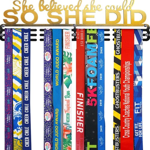Medal Hanger Display Upgrade-Medal Holder Wall Mount Easy to Install Race Runner for Your Medals