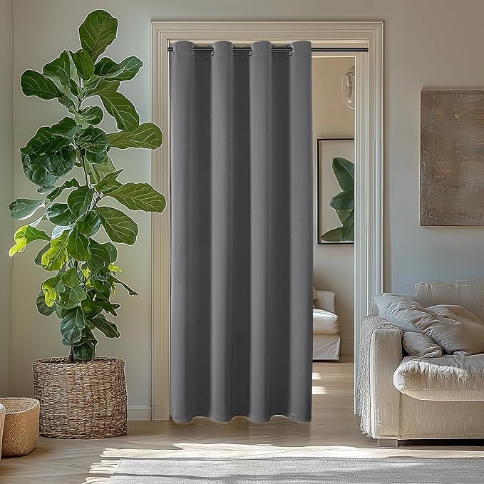 ChrisDowa Blackout Curtains 80 Inches Long