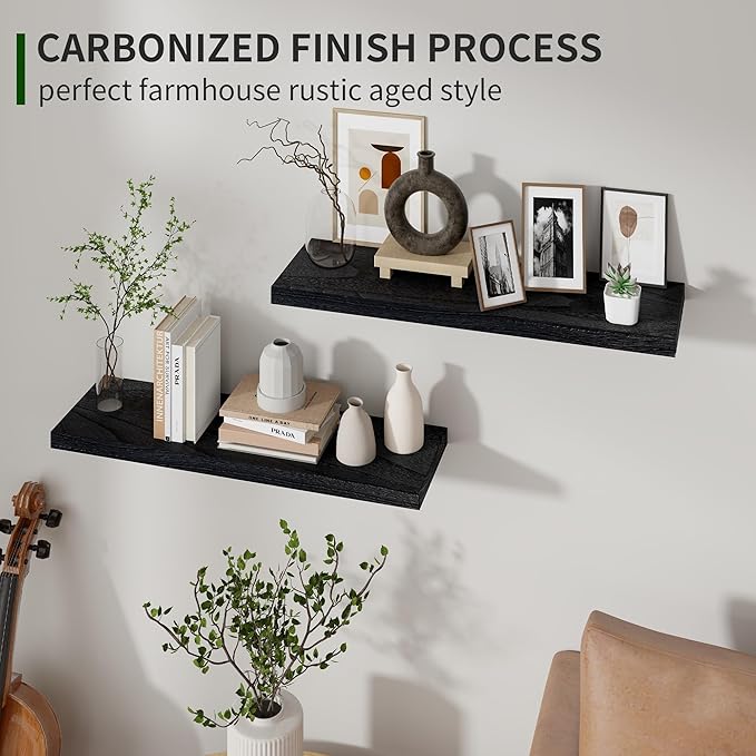 Marsmiles Wood Floating Shelves