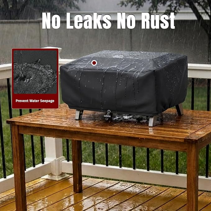 SHINESTAR 24 Inch Grill Cover for Cuisinart CGG-306 Chef's Style, Royal Gourmet 24" Griddle, Ninja OG751, Pit Boss 75275 & PB336GS and Most 2-Burner Portable Grills
