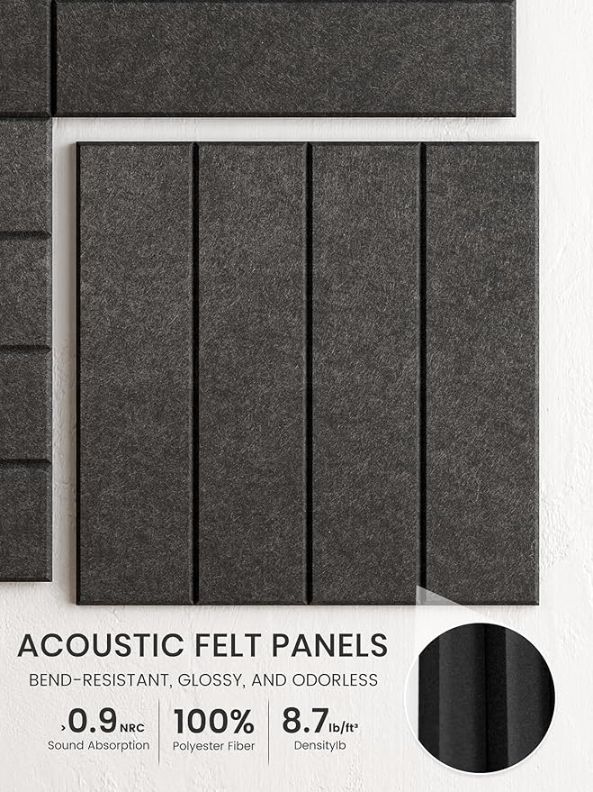 Bumusty Large Cork Board Alternative-36 x 24" Felt Bulletin Board Tiles