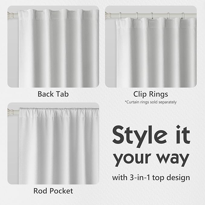 FMFUNCTEX 100% Blackout Curtains