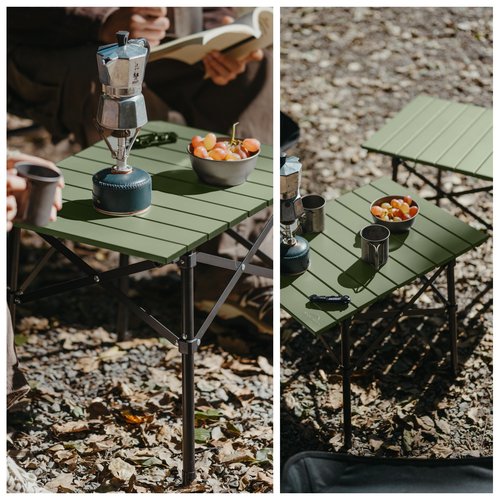 Naturehike Portable Camping Table, Aluminium Folding Table, Ultralight Camp Table Small Table for Camping Hiking Backpacking Outdoor Picnic