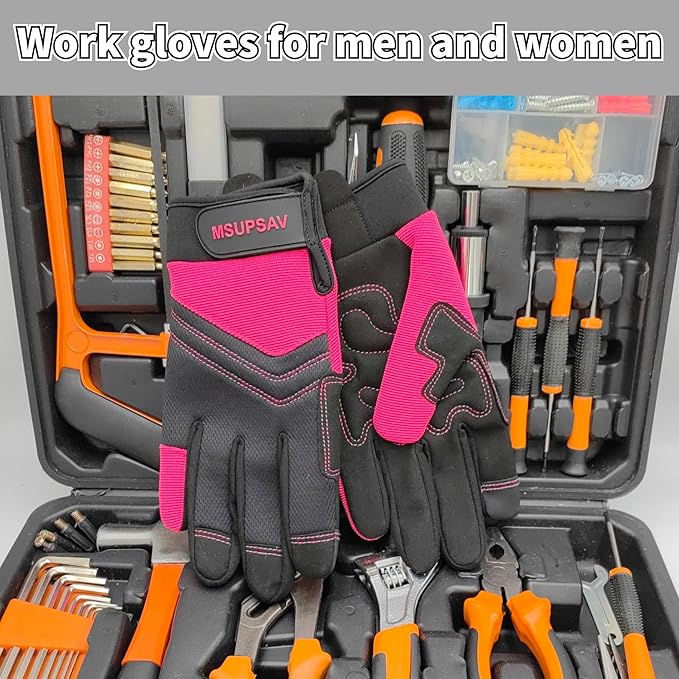 Thorn Proof&Puncture Resistant Gardening Gloves with Grip,Garden Gloves for Women, Leather Work Gloves,Gifts