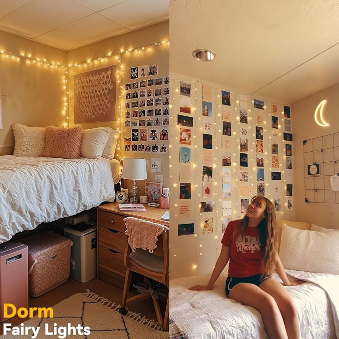 LitHome 200LED 66FT Led Fairy Lights Plug in, Color Changing Fairy Lights with Remote, 9 Modes Led String Lights Indoor Dimmable, Fairy String Lights for Girls Bedroom Dorm Classroom Christmas Decor