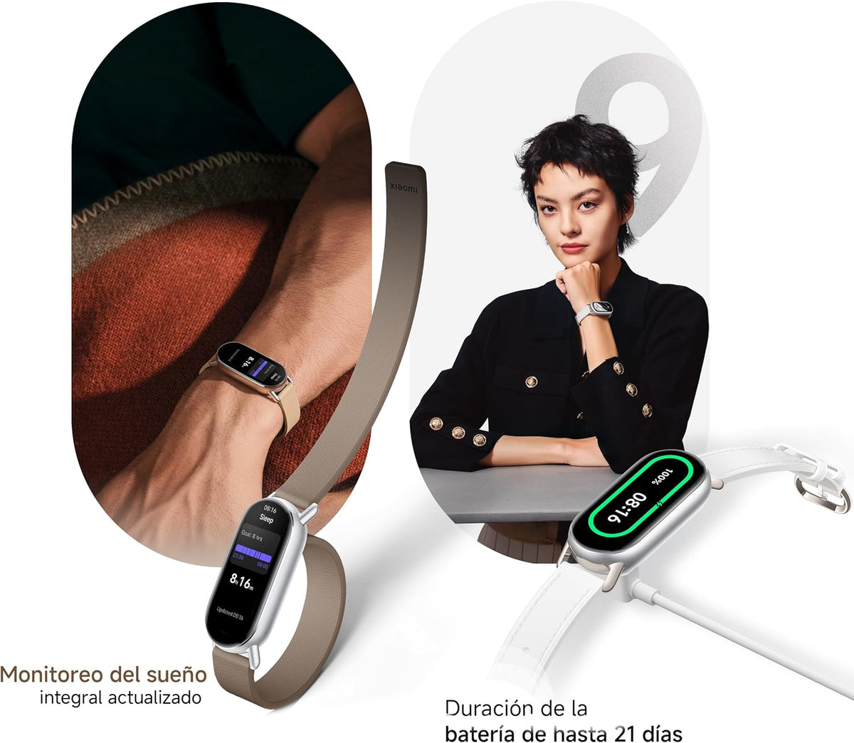 XIAOMI Smart Band 9 | 1.62" AMOLED Display, 233 mAh Battery, 21 Days Battery Life | 150+ Workout Modes - Arctic Blue