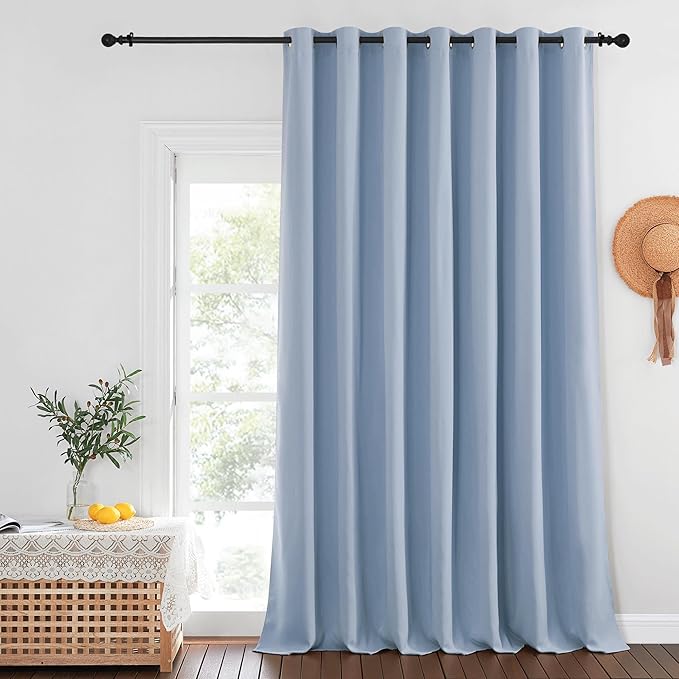 NICETOWN Blackout Curtains for Sliding Glass Door Room Divider Noise Reduce