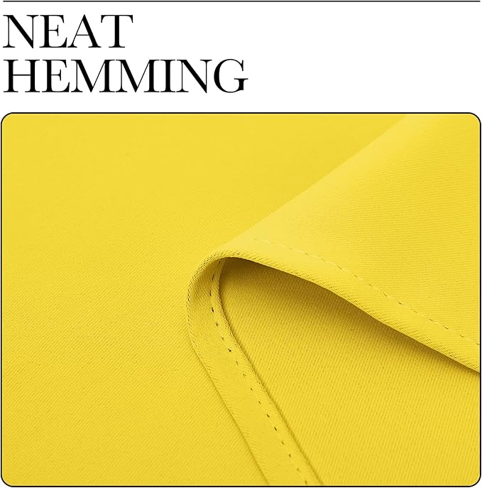 NICETOWN Bright Yellow Curtains 90" Long