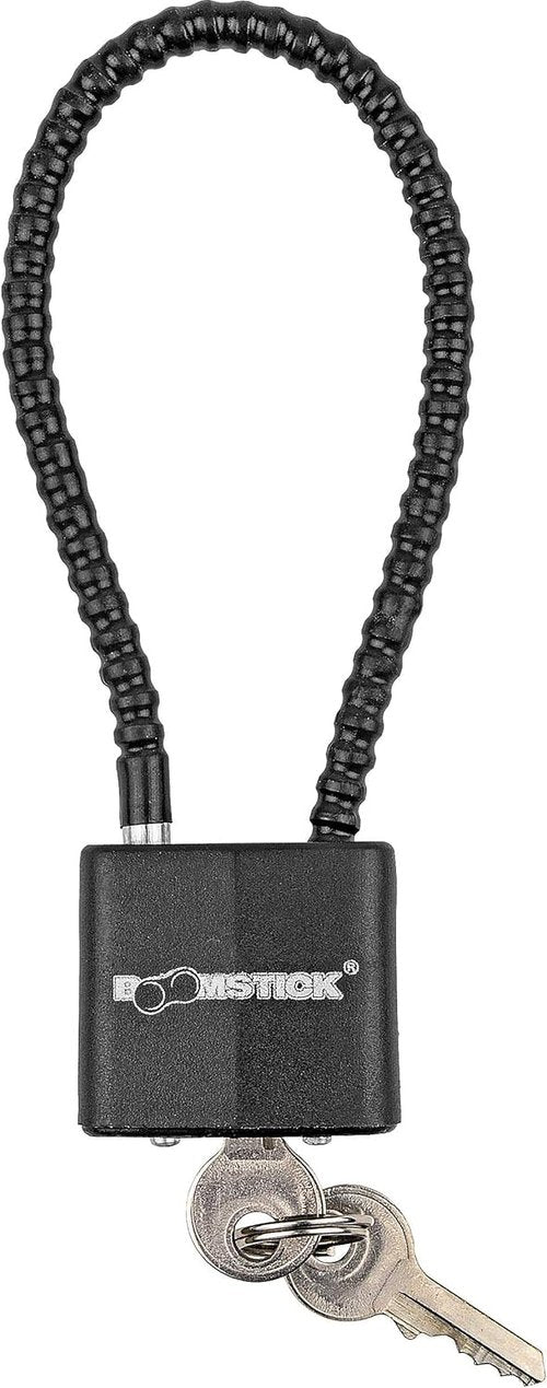 BOOMSTICK Heavy Duty Gun Cable Lock – 9” Steel Lock for Handguns, Rifles & Shotguns – Vinyl-Coated Wire for Firearm Safety