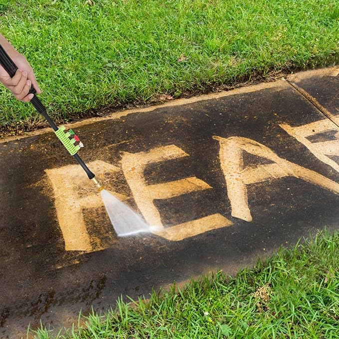 Commowner𝟓𝟎𝟎𝟎𝐏𝐒𝐈 𝐏𝐫𝐞𝐬𝐬*𝐮𝐫𝐞 𝐂𝐥𝐞𝐚*𝐧𝐞𝐫with 33ft Hose, Foam Cannon, 4 Tips, Green