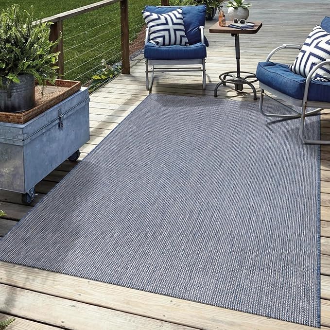 Keen Home Design Terrace Outdoor Area Rug - 6x9 Washable Indoor/Outdoor Rug for Patio, Kitchen, Balcony, Beach, Garden, Deck and Porch, Size: 6'x8'10"