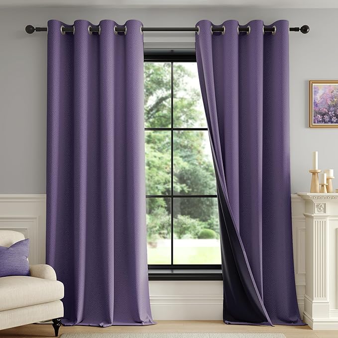 FMFUNCTEX 100% Blackout Curtains