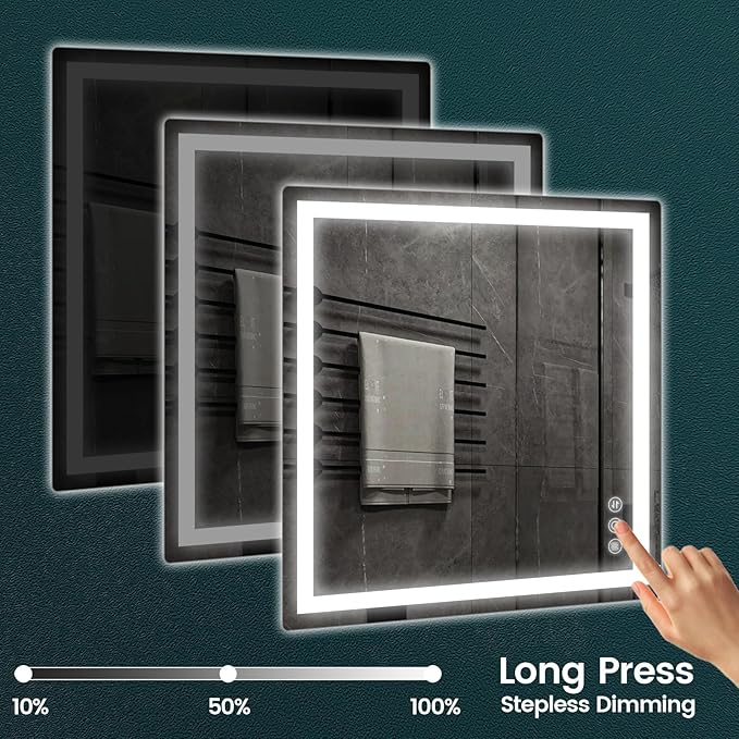 Memobarco 36"x 36" Bathroom Mirror
