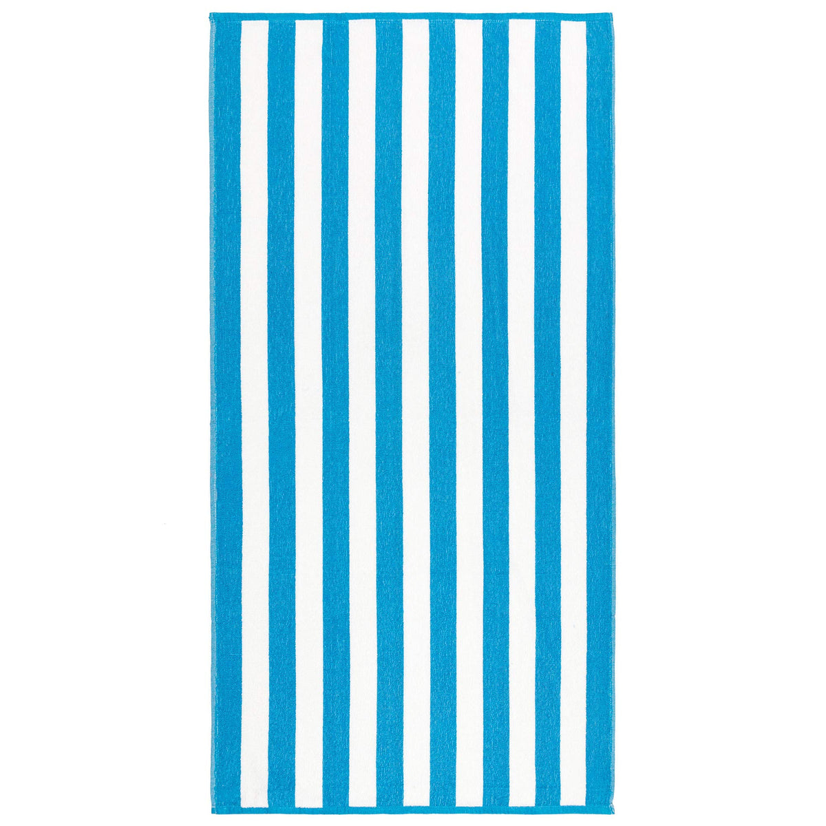 Beachland Classic Cabana Stripe Beach Towel - 30 x 60 inch - Soft Cotton Terry Resort Style Perfect for Beach and Pool (Royal-Mint-Tur, 6 Pack)
