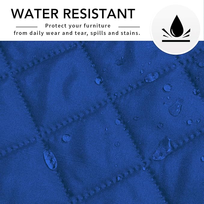 Easy-Going Sectional Couch Covers for Dogs L Shape Sofa Cover Reversible Sofa Slipcover Chaise Lounge Cover Furniture Protector Cover for Pets Dog Cat (42 x 52 inches, Classic Blue/Classic Blue)