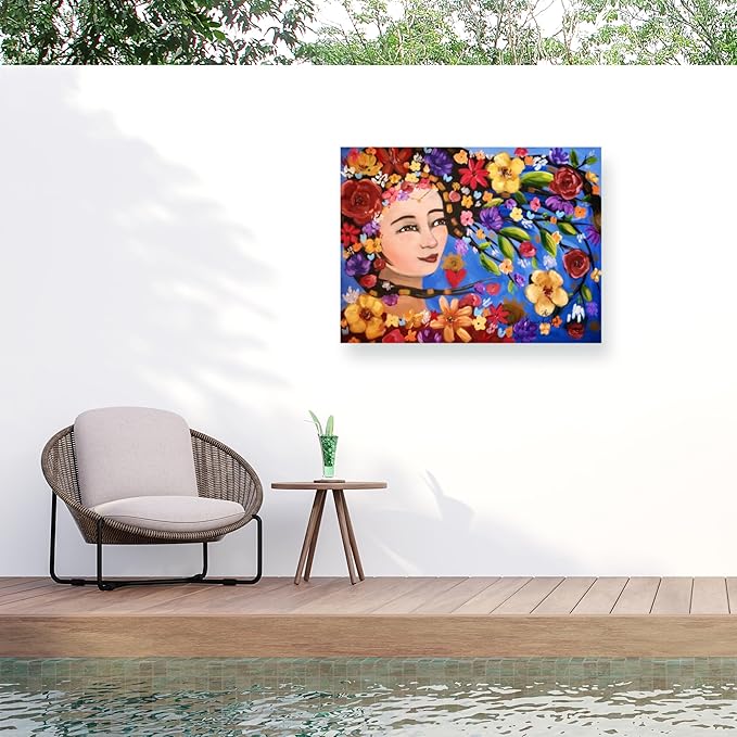 Outdoor Canvas Art - Karrie Evenson 'As the wind blows' Wall Art for Outdoor Spaces, Patios, or Gardens by Trademark Fine Art